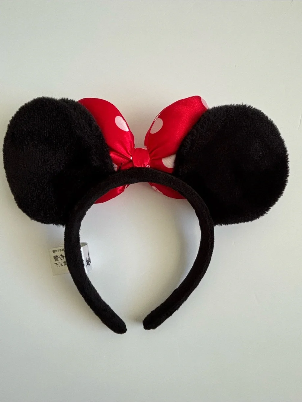 Disney Parks Minnie Mouse Red Polka Dot Bow Ears Headband